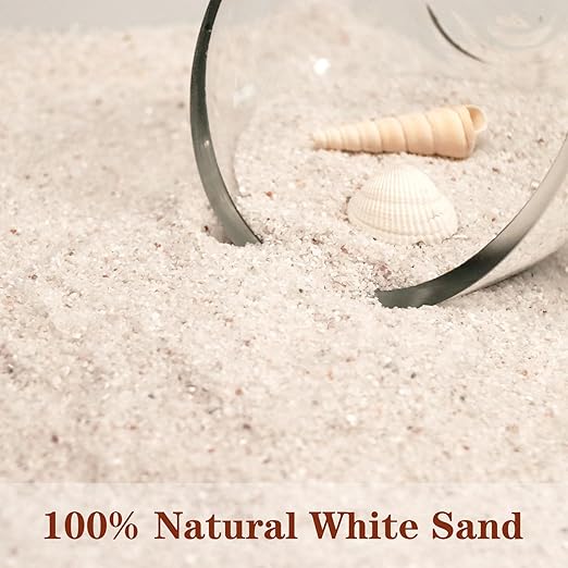 Silica Gravel, Multi-Purpose Mini White Silica Sand for Fire Pits, Aquariums and Landscaping, 11LB