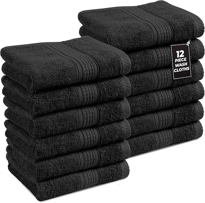 LANE LINEN Washcloths 12 Pack