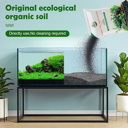 13.2Ib Aquarium Soil Water Grass Mud Fish Tank Aquascaping Aquarium Substrate Soil for Plants and Shrimps,No Need to Wash and No Muddy Water