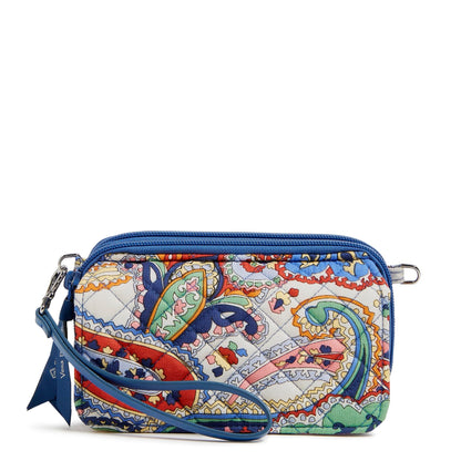 Vera Bradley Cotton All in One Crossbody Purse with RFID Protection