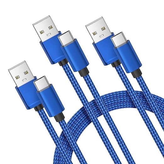 Basesailor USB Type C Charger Cable 3Pack 3.3/6.6/10FT,Charging Cord for iPhone 17 Air,Apple 16 15 Pro Max,Samsung Galaxy A10E A03s A14 A13 A12,A20 A21 A22,A33 A34,A42,A54 A53 A52 A51,S24 S23 S22 S21