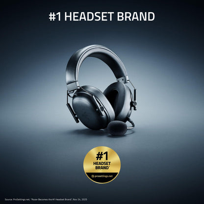 Razer BlackShark V3 X HyperSpeed Wireless Gaming Headset for PC: 50mm Drivers - Cardioid Mic - 2.4 GHz, Bluetooth, USB - Works with Mac, PS5, Nintendo Switch, Smartphone - 70 Hr Battery - Black