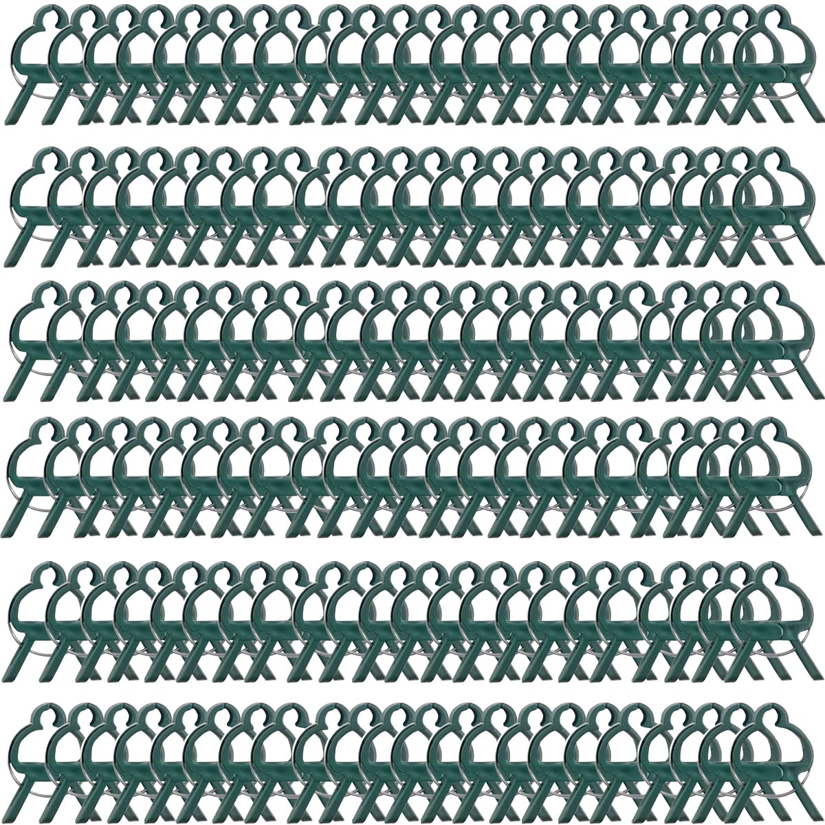 GXXMEI 100PCS Plant Clips Garden Clips for Tomato Cage, Tomatoes Clips Plant Support Clips for Bamboo Stakes, Climbing Plants, Vines, Gentle Plant & Flower Trellis Clips for Plant Stalks, Stems