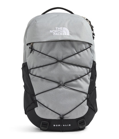 The North Face Borealis Commuter Laptop Backpack - Water Repellent, Laptop Sleeve, Large Main Compartment, Meld Grey Dark Heather/TNF Black-NPF, One Size