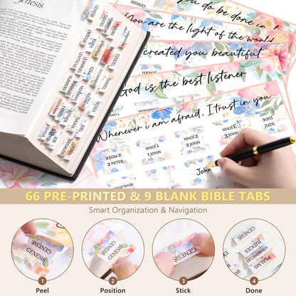 Bible Study Supplies Journaling Kit for Women with Bible Cover Case, Christmas Christian Gifts for Women Mom, Bible Study Tools Accessories Set w/Highlighter Pen, Pencil Case Notebook Annotation Kit