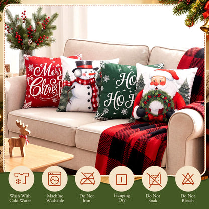 Lumina Garden 12 Pcs Fall Pillow Covers 18 x 18 Inch Holiday Throw Pillow Covers Pumpkin Cushion Case Pillowcase for Indoor Outdoor Farmhouse