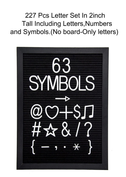G GAMIT Felt Letter Board Letters Set - 227pcs 2 inch Tall Letters