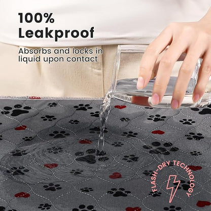 Washable Pee Pads for Dogs,2 Pack Extra Large 36"x36" Super Absorbent Reusable Puppy Pads,Non-Slip 100% Waterproof Dog Pee Pads,Pet Training Pads for Couch, Crate,Potty Training,Floor