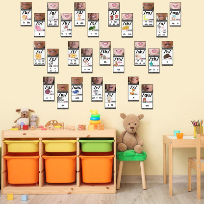 Ireer Composition Book Consonants Sound Wall for Classroom Neutral Phonics Kit, Science of Reading Posters for Classroom Decor, Kindergarten Speech Materials, Phonemic Awareness, Esl Teaching Material