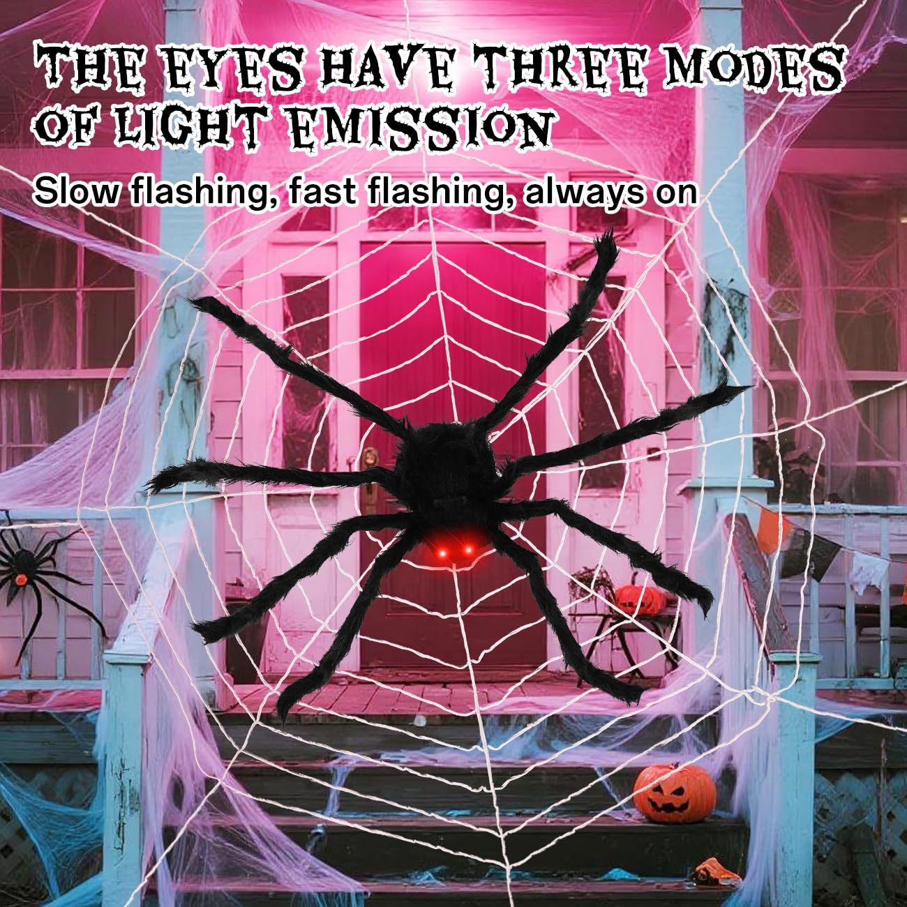 FathiSooc Spider Webs Halloween Decorations Outdoor, 16.5ft 12 Coils White Fake Spider Web, Scary Haunted House Outdoor Wall Decor for Halloween Party Hanging Decorations (16.5ft 12 Coils-White)