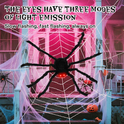 FathiSooc Spider Webs Halloween Decorations Outdoor, 16.5ft 12 Coils White Fake Spider Web, Scary Haunted House Outdoor Wall Decor for Halloween Party Hanging Decorations (16.5ft 12 Coils-White)