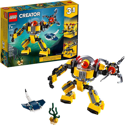 LEGO Creator 3in1 Underwater Robot 31090 Building Kit (207 Pieces)