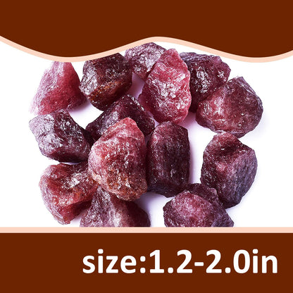 Raw Crystals, Large 1.2-2.0" Healing Crystal Natural Rough Stones for Intuition,Chakra,Meditation,Decoration,Polishing,Energy Work (Redquartz, 3.5oz-1.2-2.0"raw Crystals)