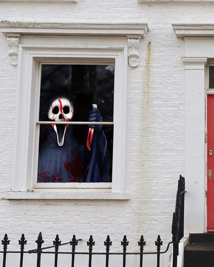 YUSPENYE 2 Pack of Halloween Sister Ghost Window Door Scary Cover, Halloween Decoration, Party Decors