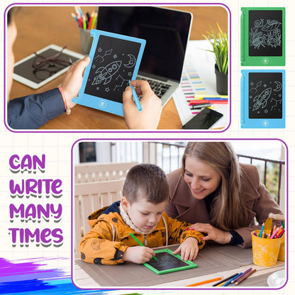 Zhehao 24 Pack LCD Mini Writing Tablet for Kids 4.5 Inch Doodle Board Bulk Erasable Reusable Electronic Drawing Pad Birthday Party Favors Goodie Bag Classroom Gifts (Rainbow Colors)
