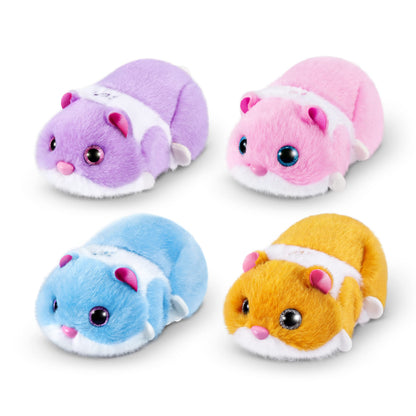 Pets Alive Hamstermania (Pink) by ZURU Hamster, Electronic Pet, 20+ Sounds Interactive, Hamster Ball Toy for Girls and Children