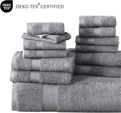 LANE LINEN Luxury 24 PCs Bath Towels Set