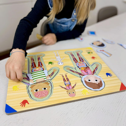 The Learning Journey: Lift & Learn Inside of Me – Human Body Layered 28 piece Jigsaw Puzzles- Montessori School - Learning Educational Toy for Baby - Kids Ages 3 and Up Non-Toxic & BPA Free