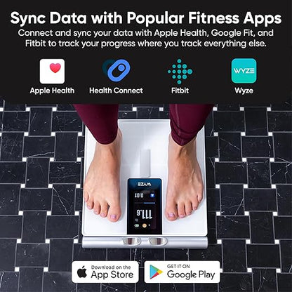 Wyze Smart Scale Ultra BodyScan with Handle – Wi-Fi & Bluetooth Body Composition Scale for Weight, BMI, Body Fat, Muscle Mass, and Segmental Measurement, 400 lbs, White