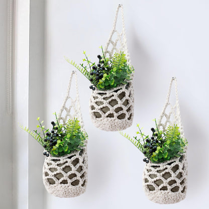 Shineloha 3 Packs Hanging Planters for Indoor Plants up to 4 in., Wall Plant Holder | Plant Hanger Indoor, Wall Planters for Indoor Plants, Hanging Plant (3PK, for 4 inch Pot)