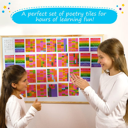 Simply Magic 1047 PCS Poetry Magnets for Kids & 104 PCS Sentence Building for Kids