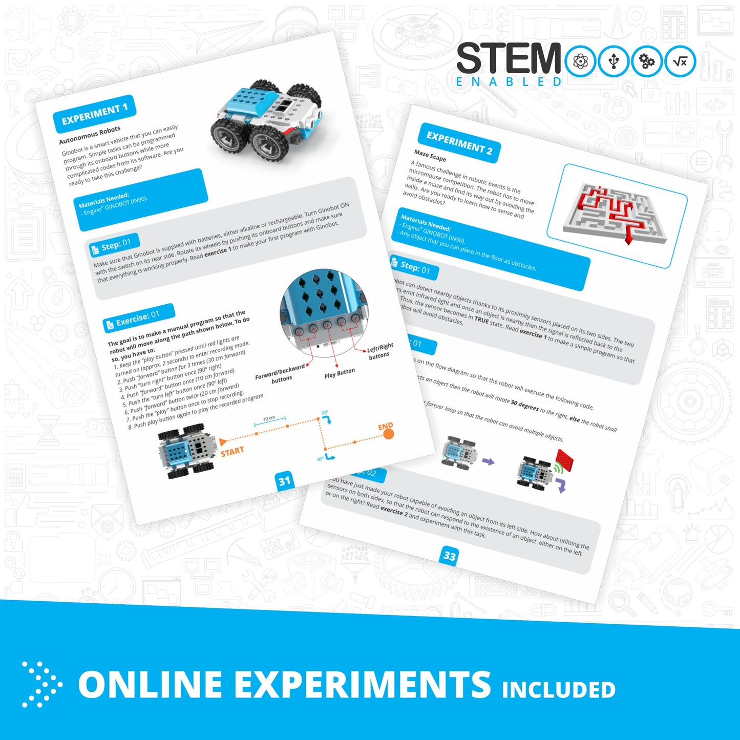 ENGINO- Inventor STEM Toys, Robotorized GinoBot, Construction Toys for Kids 9+, STEM Building Toys, STEM Projects, Gifts for Boys & Girls