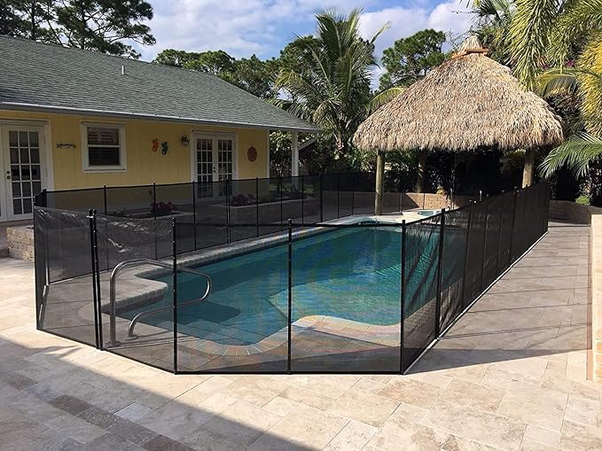 Safety Fence for In Ground Pool Size: 5', Black