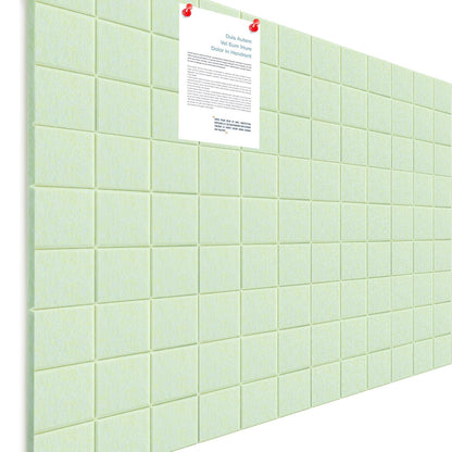 Honoson 12 Pack 48 x 36 Inches Large Cork Board Felt Wall Tiles with Safe Adhesive Large Decorative Vision Wall Board for Walls Home Office(Sage Green)
