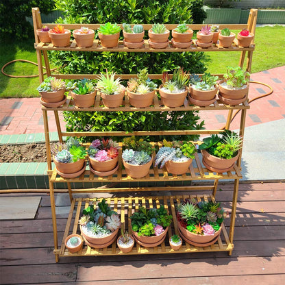 Yishang 3.5 Inch Shallow Terra Cotta pots with Saucer/Tray,Ceramic Clay Planter with Drain Hole for Succulent & Cactus Nursery Planter, DIY Craft Projects, Wedding and Party Favors