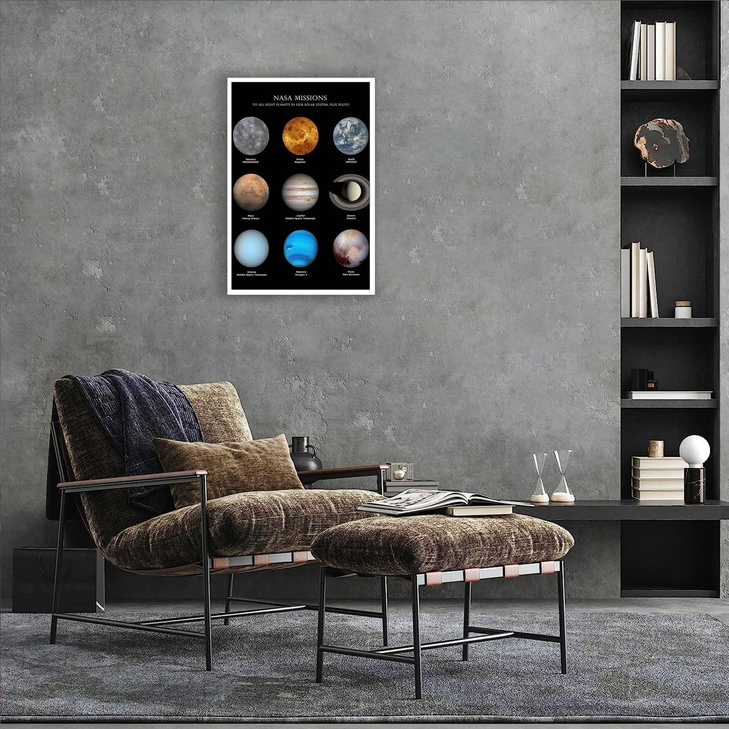 Solar System Educational Planet Poster Universe Infographic Star Life Cycle Astronomy Knowledge Suitable For Living Room Dormitory Bedroom Wall Decoration 16x24in Unframed