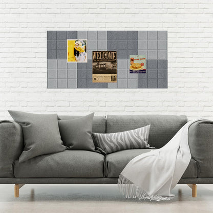 TCXBS Moonlight Gray Felt Bulletin Board Set - 6-Piece Wall Organization Panels | Versatile Decoration for Office, Home & Classroom (Moonlight Gray)