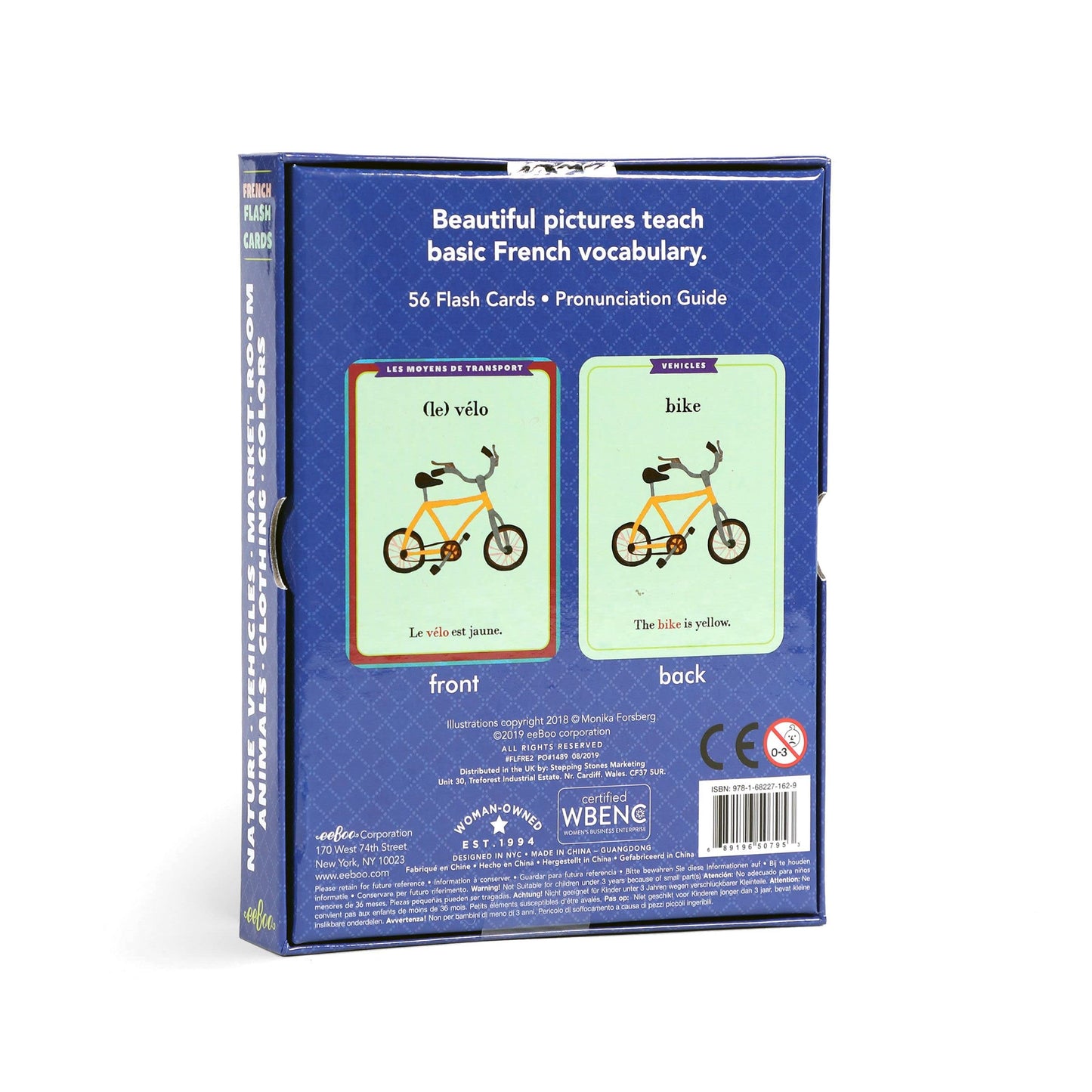 eeBoo: French Vocabulary Flash Cards, Learn French, Imaginative Problem Solving, Educational Games that Cultivates Conversation, Socialization, and Skill-Building, Perfect for Ages 4 and up