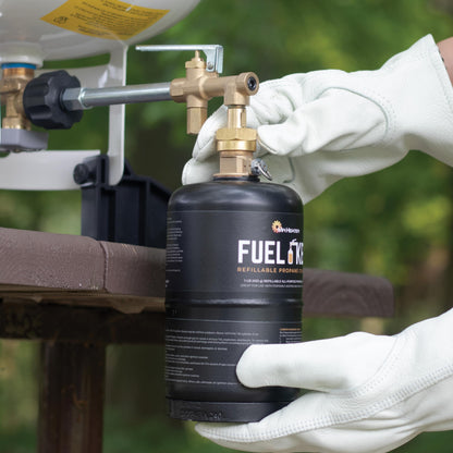 Mr. Heater Fuel Keg. - 1 lb. / 16 oz. Empty Refillable Propane Tank – DOT Certified