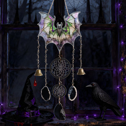 Bat Gothic Decor Acrylic Crystal Bat Sun Catcher for Windows Hanging Decoration Spider Sun Catcher Decoration Room Wall Art Decor