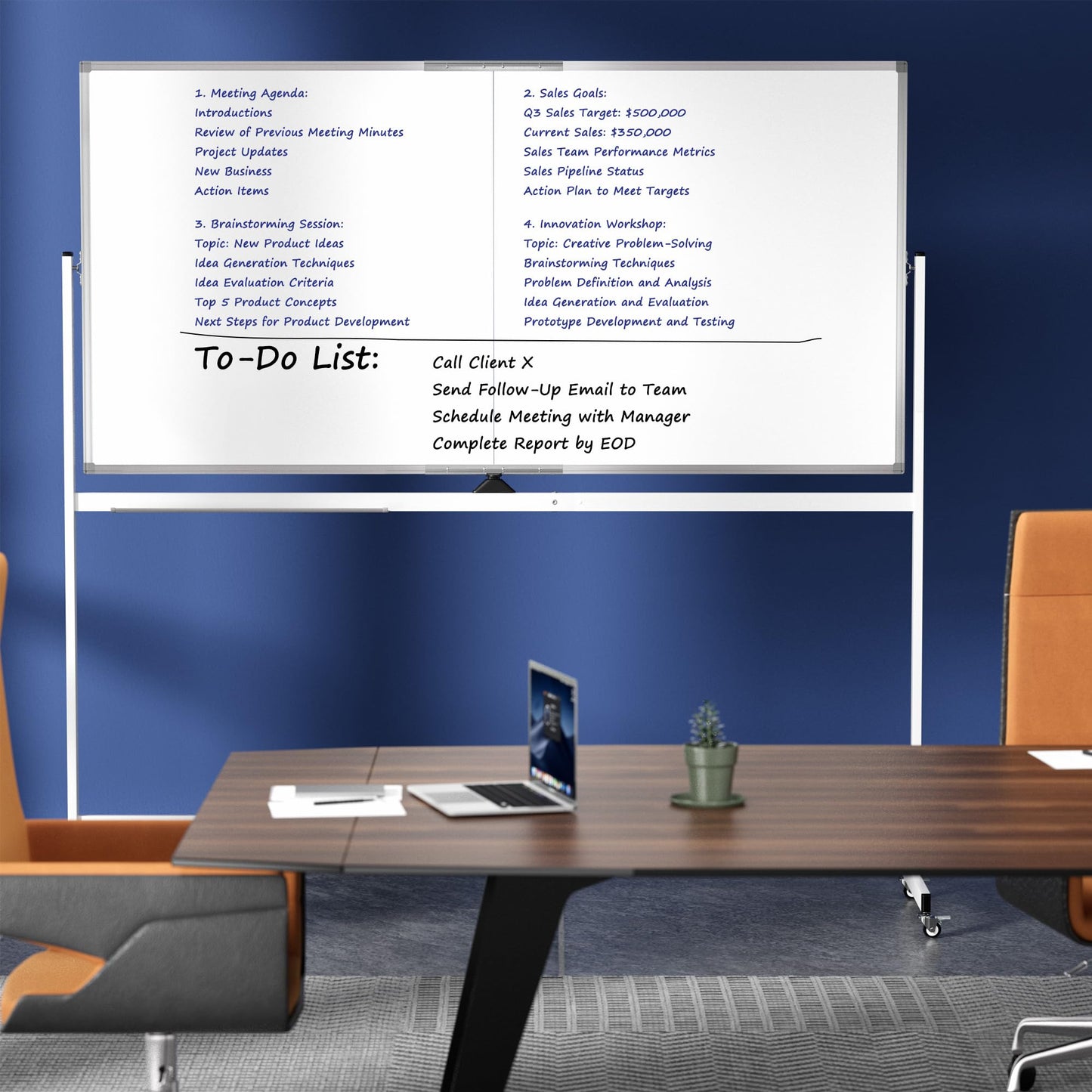Large Rolling Whiteboard on Wheels, 72" x 36" Double-Sided Mobile White Board with Stand, 6' x 3' Portable Standing Magnetic Dry Erase Board Easel for Home Office Classroom School, Silver