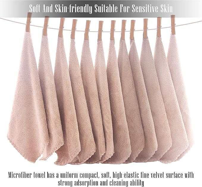 TENSTARS 12 Pack Premium Washcloths Set
