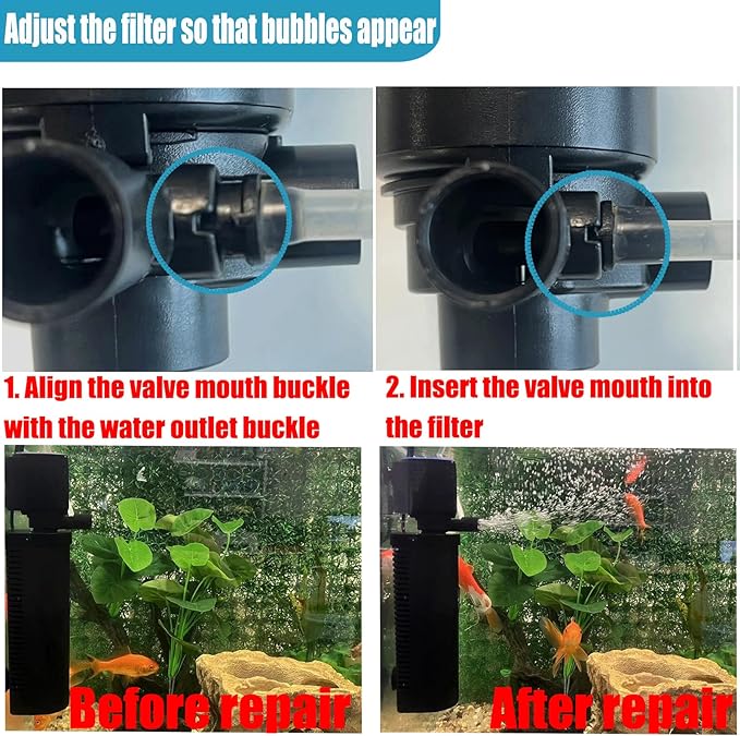 coospider-repta 200GPH Aquarium Filter, U-V for Aquarium for 20-75 Gal Tank, Submersible Pump Filter for Green Water and Algae Clean, Ultra-Silent Green Killing Machine with Fish Tank Deodorization