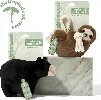 Dog Toys | Plush Toy Sloth Stuffed Animal for Dogs | Jumbo Eco Friendly Toy - Easy to Clean and Made from Non Toxic Materials