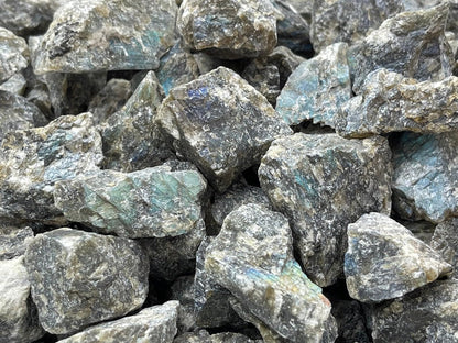 GAF TREASURES Wholesale Raw Labradorite Crystals, Natural Labradorite Stone, Natural Rough Labradorite Crystals, Labradorite Rough, Labradorite Healing Crystals (Labradorite, 0.5 Pound)