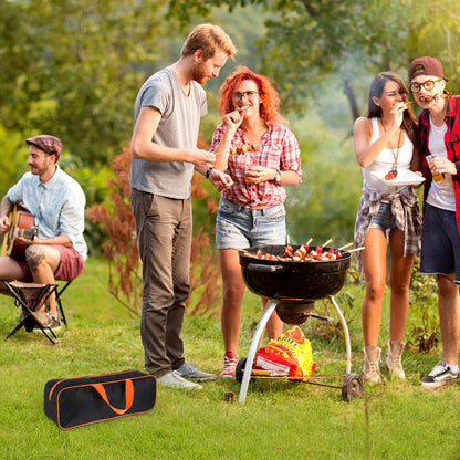 DOITOOL Grill Tool Storage Bag, 14.7" Portable BBQ Tool Organizer Pouch, Outdoor Grill Accessories Storage Carry Bag for Outdoor Camping RV Picnic