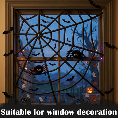 moonoom 50ft Black Halloween Foam Noodle, 5/8 Inch EPE Foam Tubes for Crafts, Versatile Foam Rope Roll for Halloween Holiday DIY Arts and Crafts Supplies Window Spider Web Decoration