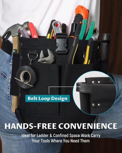 Lichamp Bull Pin and Spud Wrench Holder, Construction Tool Belt Pouches Bolt Bag for Iron Work