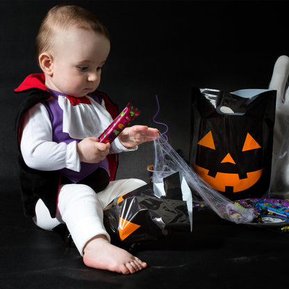 Choice Marts 100 Halloween Bags 9"x12" Glossy Great For Goodies Also Perfect as Small Halloween Bags For Trick or Treat