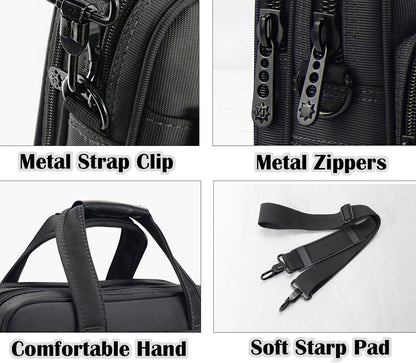 Briefcase Bag 15.6 Inch Laptop Messenger Bag Business Office Bag for Men Women, Shoulder Bag fit for Computer Notebook MacBook Hp Dell Lenovo Asus Apple