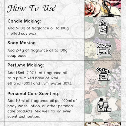 HIQILI Vanilla Cream Cake Fragrance Oil for Diffusers, Candle & Soap Making, Add to Aromatic Air Freshener Spray, Premium Grade - 5.07 Fl Oz