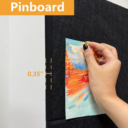 Large Cork Board Tiles for Wall with Push Pins, Removable 36" x 24" Bulletin Board Sets, Adhesive Pin Board | Magrowill 6 Packs Felt Panels for Interior Wall Decor
