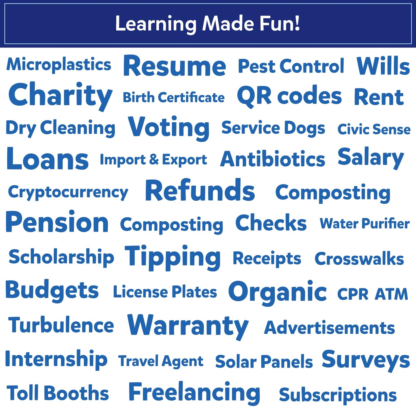 Skillmatics Flashcards for Kids – Learn About Real Things, 70 Cards on Money, Taxes & Concepts Schools Don't Teach, Practical Life Skills for Homeschool & Middle School, Gift for Tweens Ages 7-14