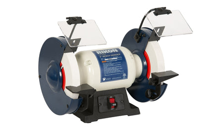 RIKON Professional Power Tools, 80-805, 8â€ Slow Speed Bench Grinder, Powerful Shop Table Tool, Perfect for Sharpening, With Anti-Vibration Rubber Feet