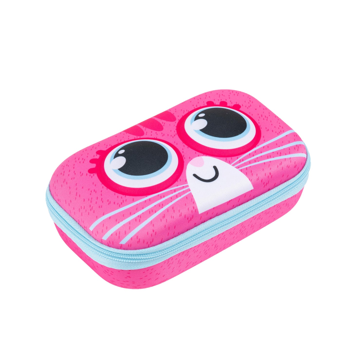 ZIPIT Kitty Pencil Box for Girls, Large Capacity Cute Pencil Case for School, Stationery Organizer Box