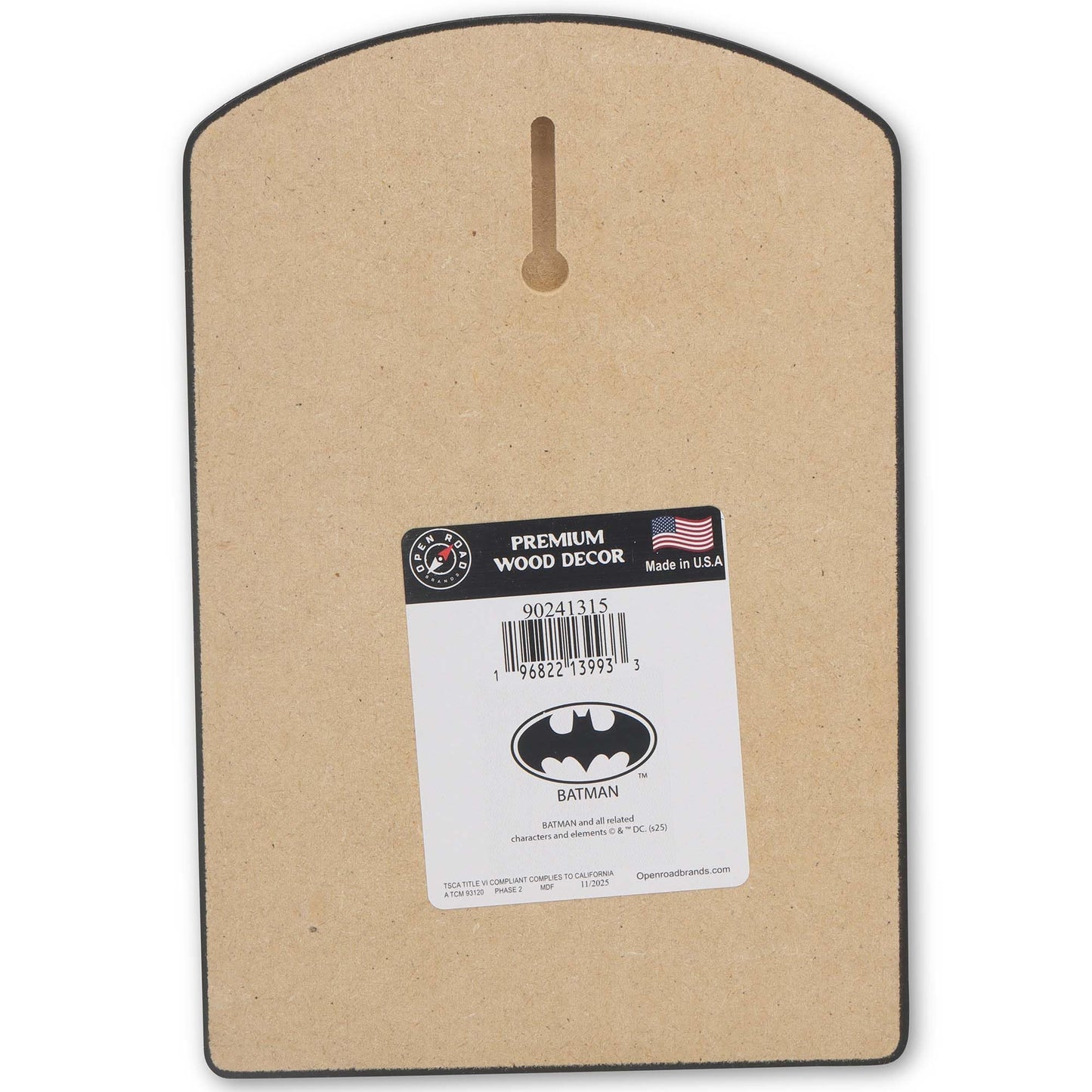 Open Road Brands DC Comics Batman Be Yourself Unless You Can Be Batman Wood Wall Decor - Fun DC Comics Wall Art for Home